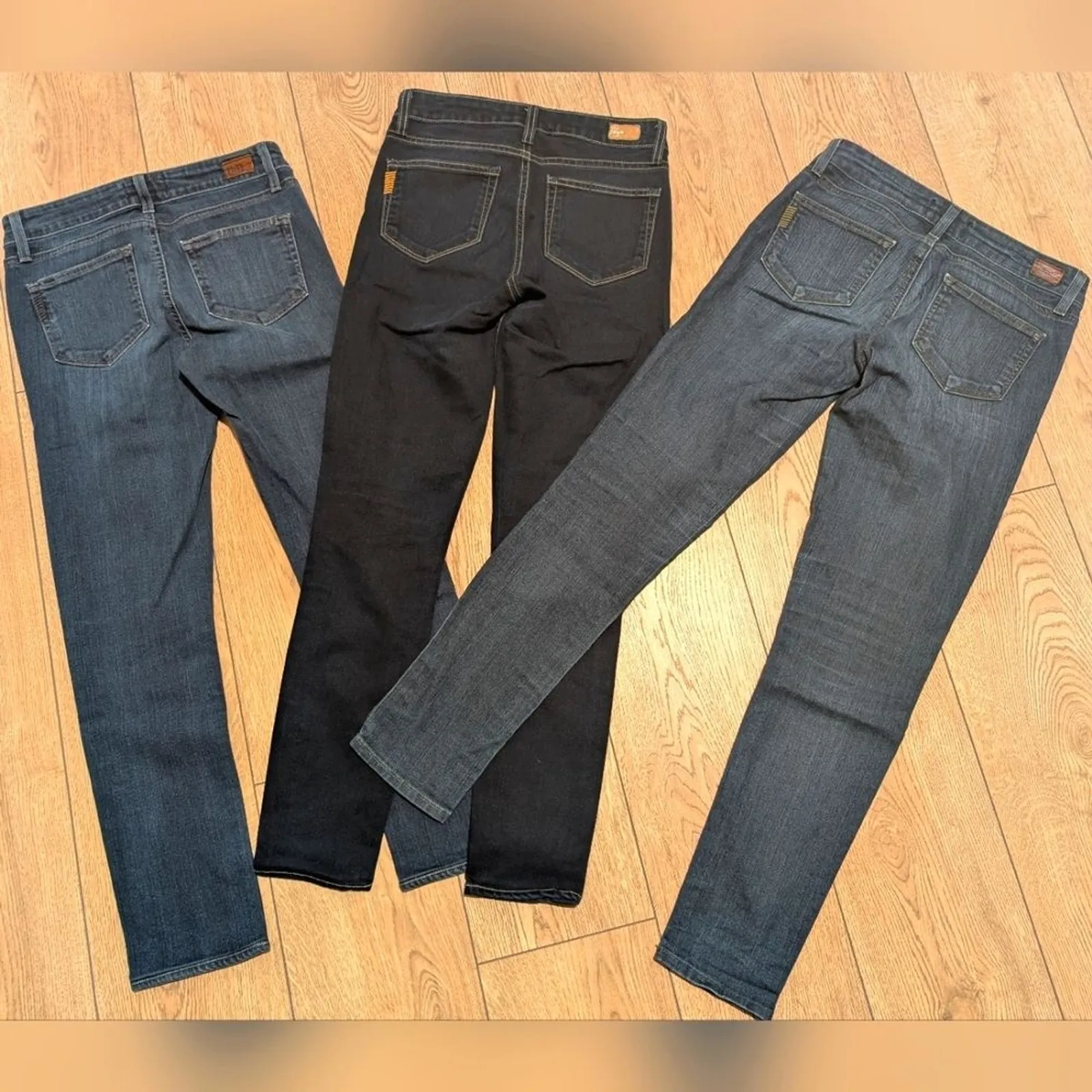 3 PAIRS! Paige Jeans 26 Peg Skinny Skyline Ankle Peg Legging Stretch Made In USA - Image 6