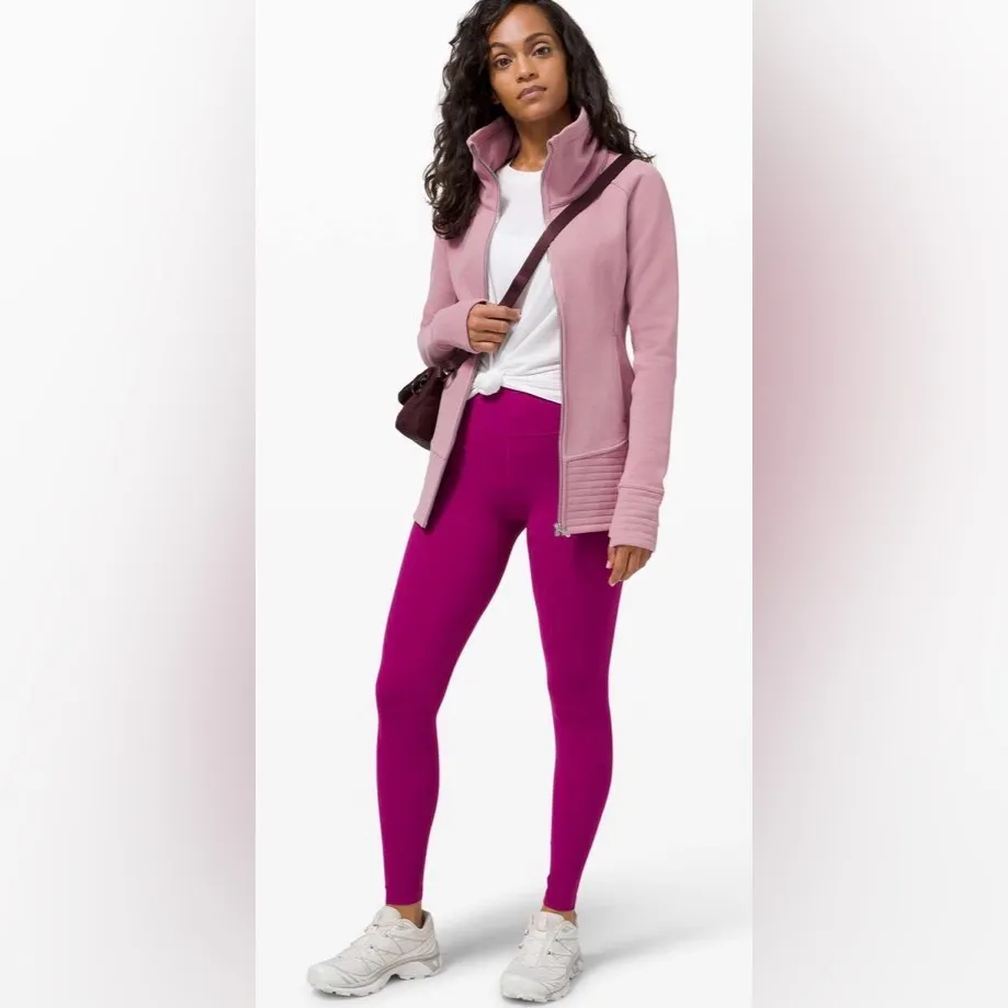 Lululemon Athletica Radiant Pink taupe Zip-Up Jacket size 10 never used - Image 4