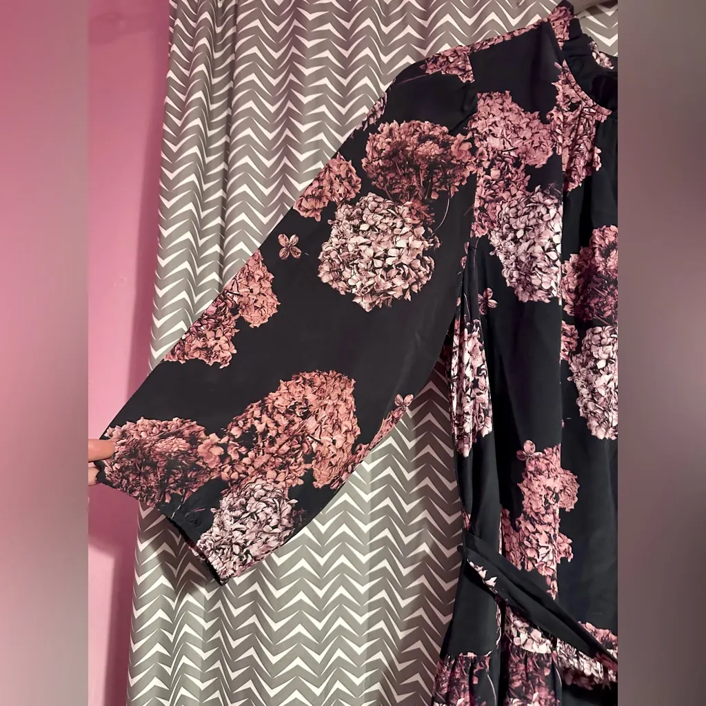 Margaret O’Leary | Olivia Hydrangea Silk Dress, size S - Image 3