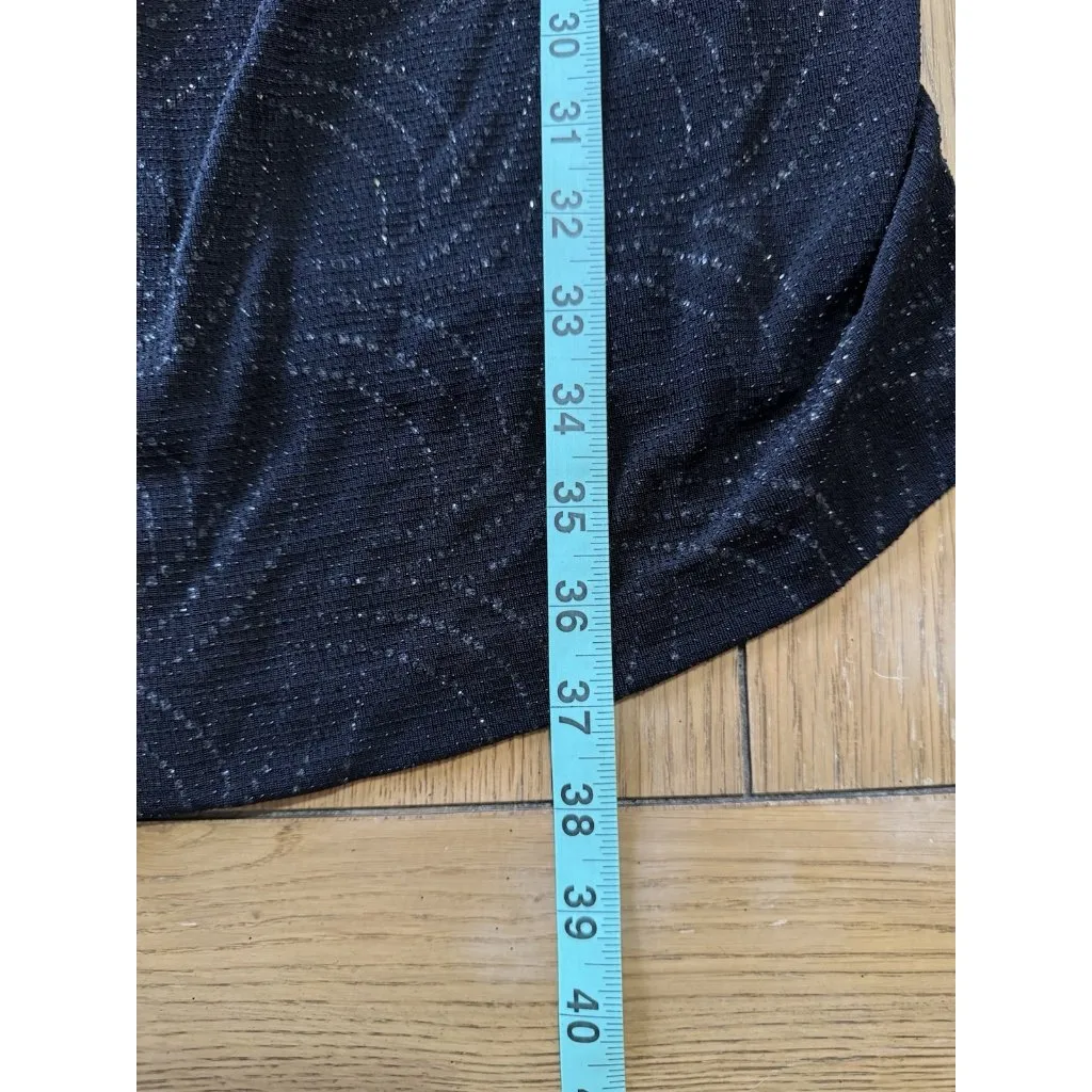 Alex Evenings Black Sparkle Tank Cardigan Set Size 2X Stretch Formal Wedding - Image 6