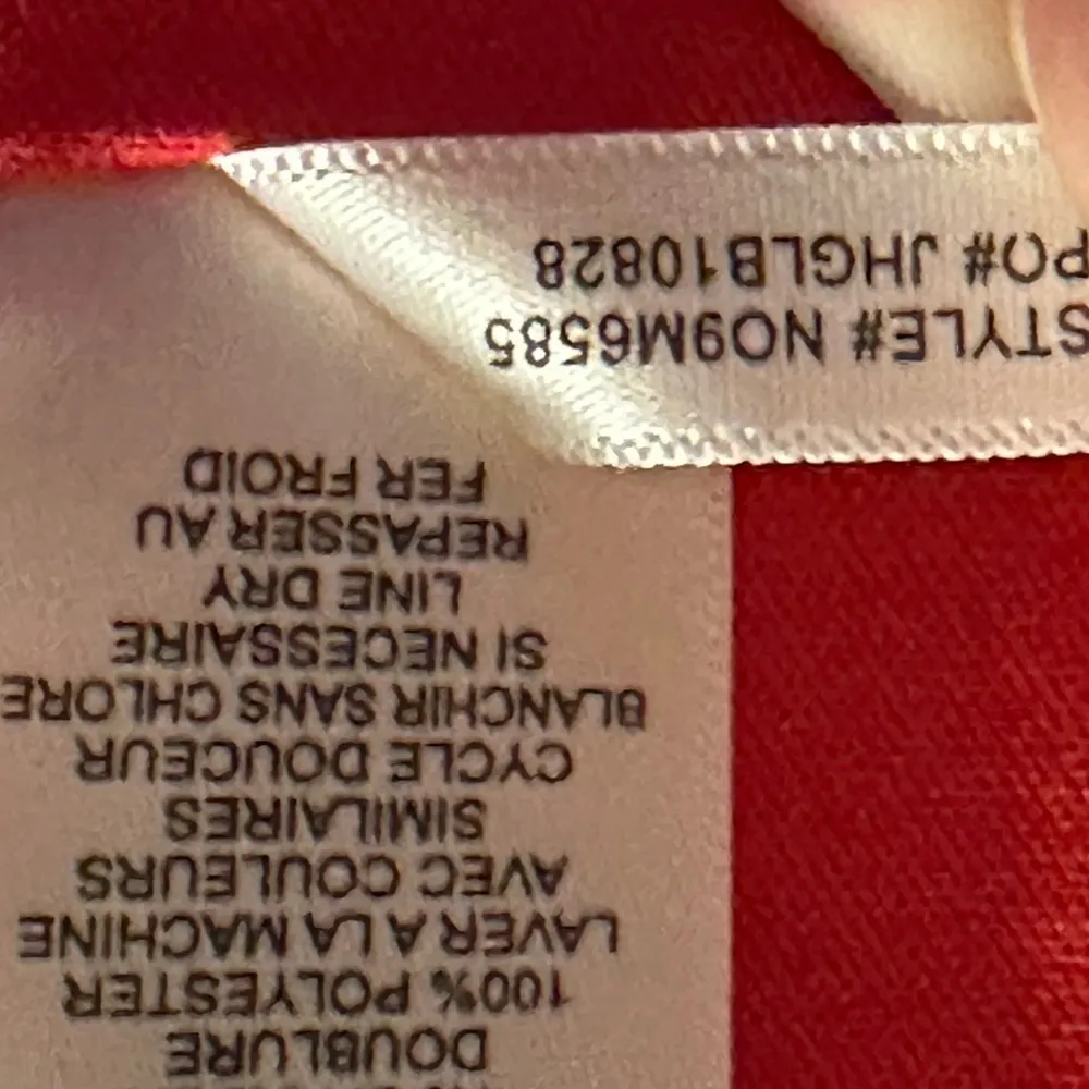 Eliza J Dress Red Short Sleeve A-Line Flare Retro 60s‎ Classic Stretch Size 8 - Image 9