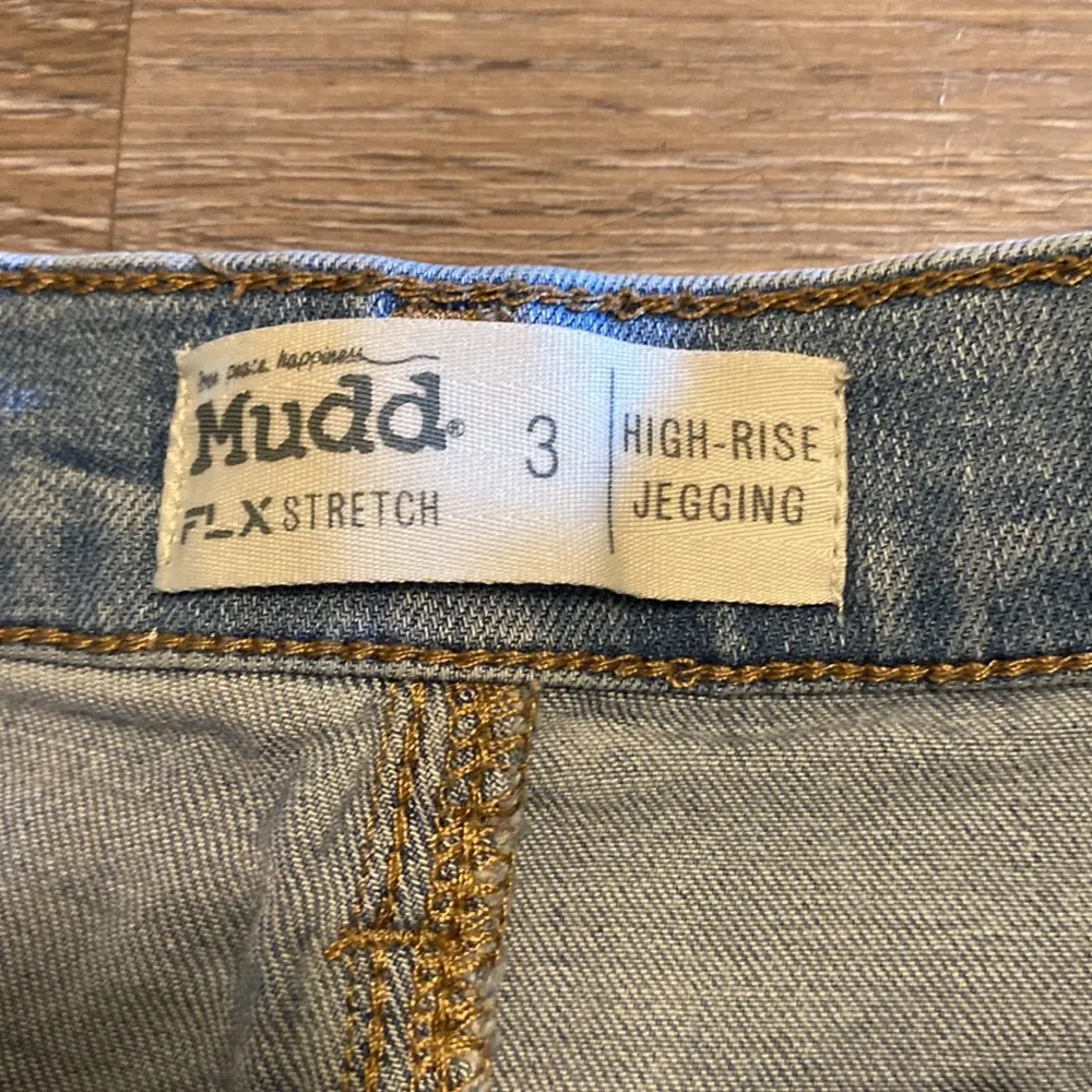 Mudd Light Wash High Rise Jeggings Size 3 - Image 4