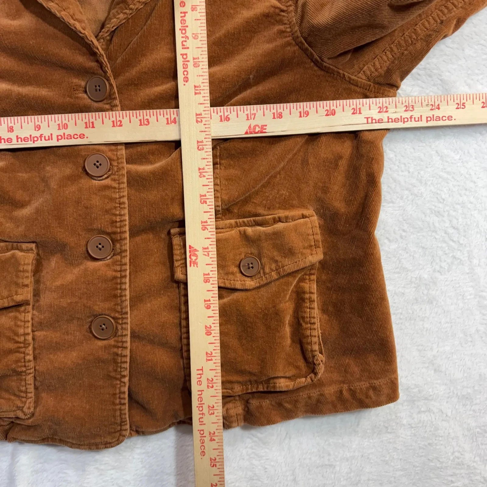 Relativity 1X Corduroy Jacket Brown Fall Western Academia Preppy Posh Rustic 90s - Image 5