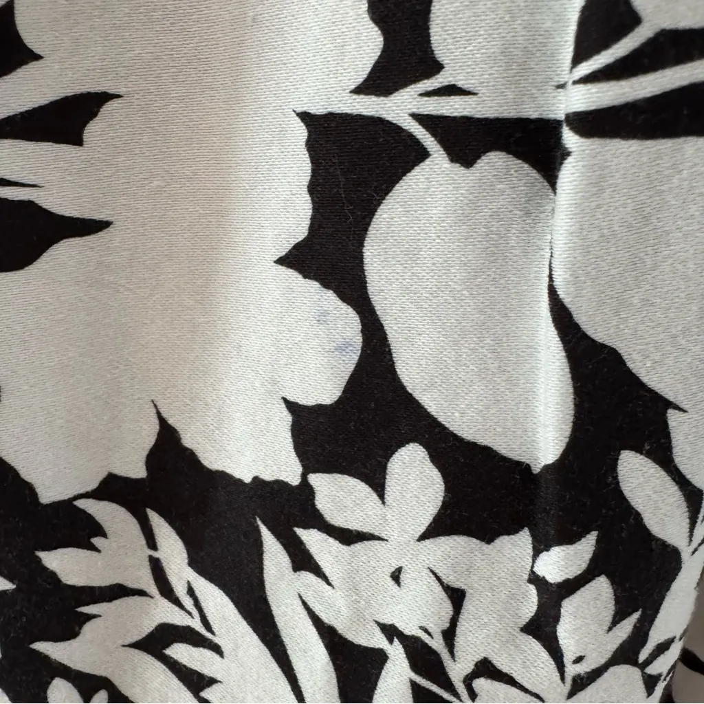 Lauren Ralph Lauren Dress Women’s 10 Fit Flare Black White Floral Pleated Skirt - Image 3