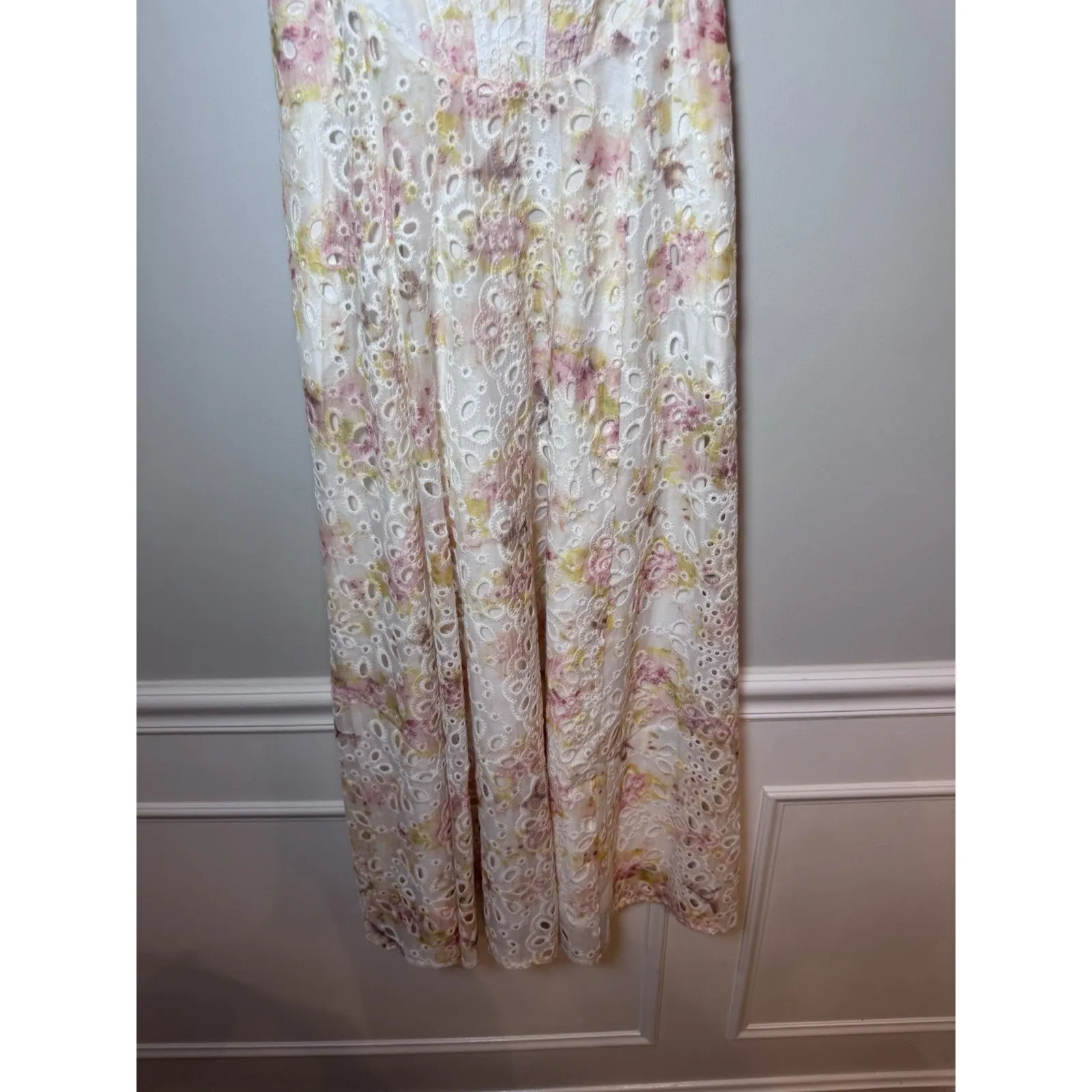 Bardot Women's Lilah Corset Midi Dress Floral Eyelet Sz XS NWT $189 - Image 10