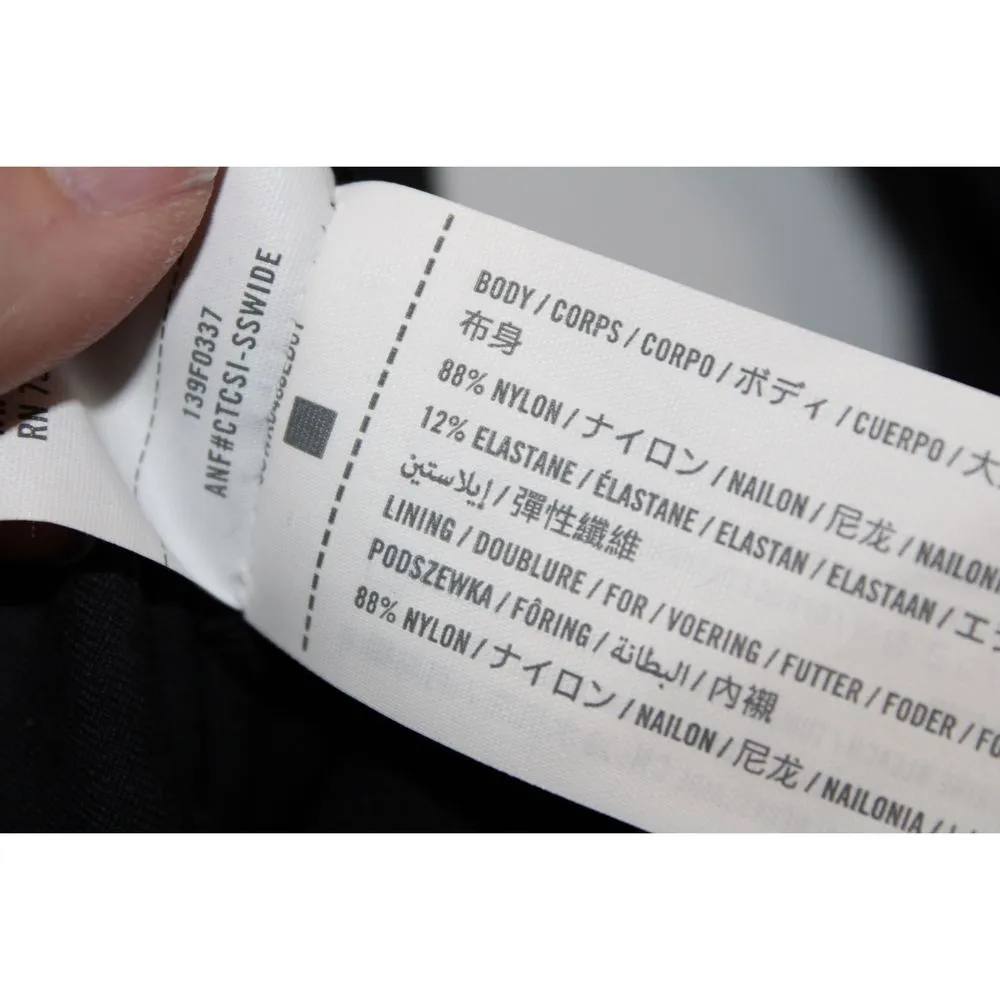 Women Abercrombie & Fitch Soft AF Black Nylon V-Neck Long Sleeve Bodysuit Size M - Image 4