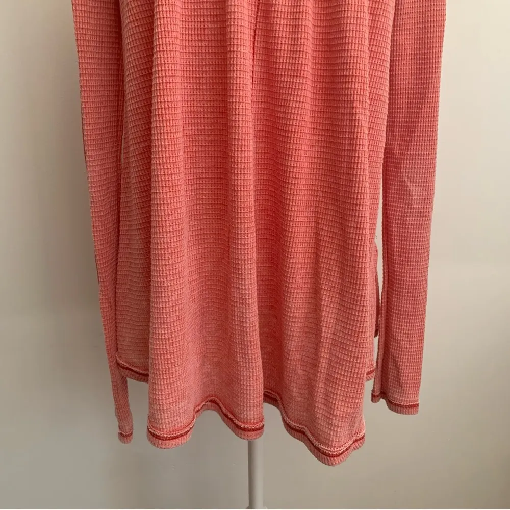 We The Free Kai Henley Waffle Knit Oversized Swing Top Size S - Image 12