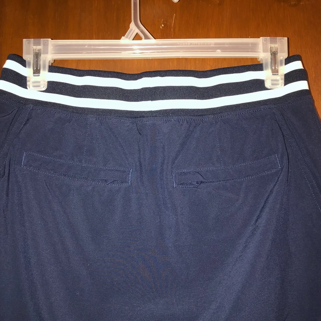 Athleta Sonara Navy Blue & White Woman’s Athletic Mini Skort Size 2 - Image 8