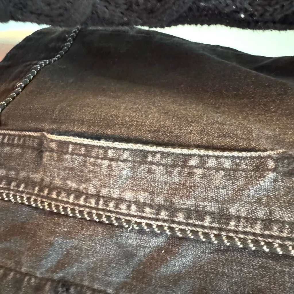 Desigual CHAQ Black Panther Women's Denim Knit Jacket sz 2 / EU 34 - Image 10