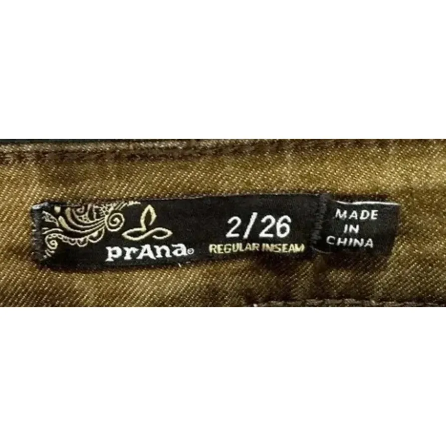 prAna Skinny Pants Vintage Y2K Brown 2/26 Low‎ Rise Indie Sleaze Streetwear - Image 2