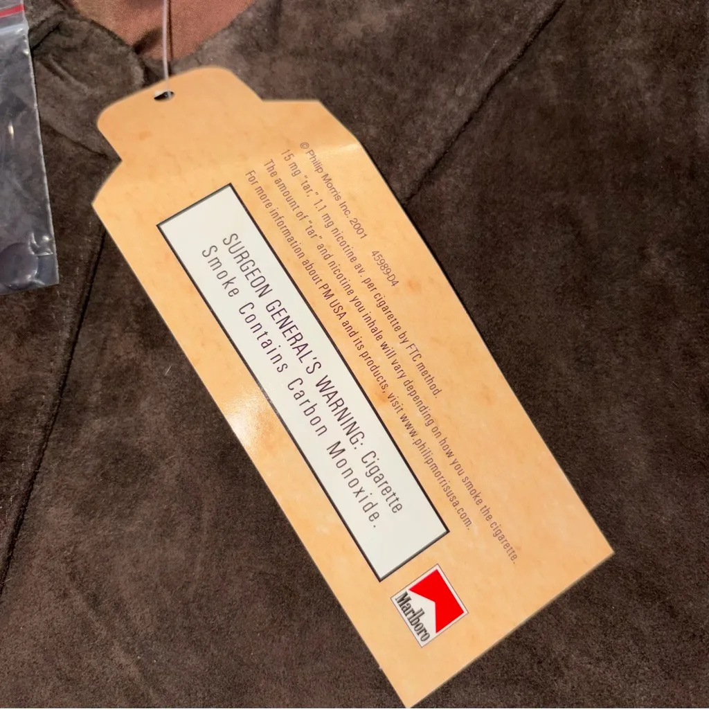NEW Vintage Marlboro Cowboy Chronicles Brown Suede Leather Jacket size Medium - Image 9