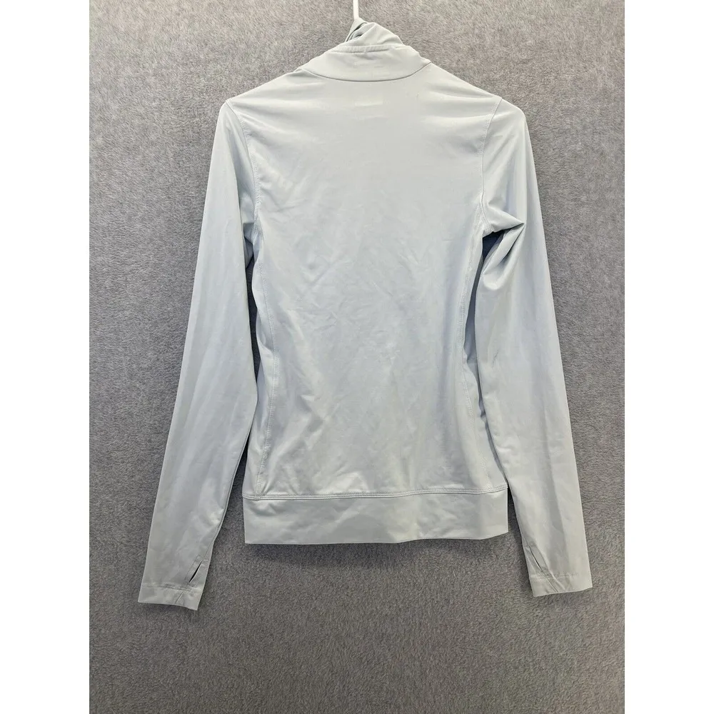 Nike Women's Golf Athletic Top High Neck Thumbhole Size XS Light Blue Long Sleev - Image 2