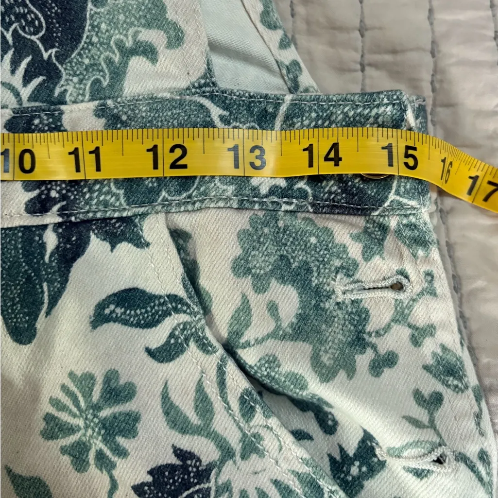Pilcro Floral Print Distressed Overalls Size 27 EUC‎ - Image 7