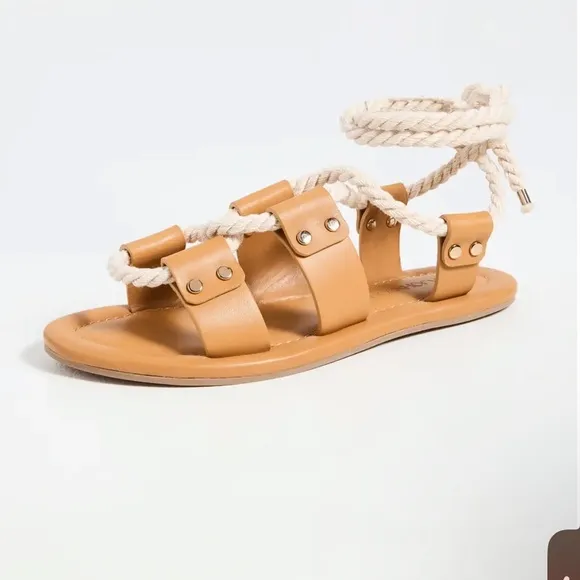 ULLA JOHNSON Eva Rope Sandals Caramel size‎ 35 NWOT - Image 2