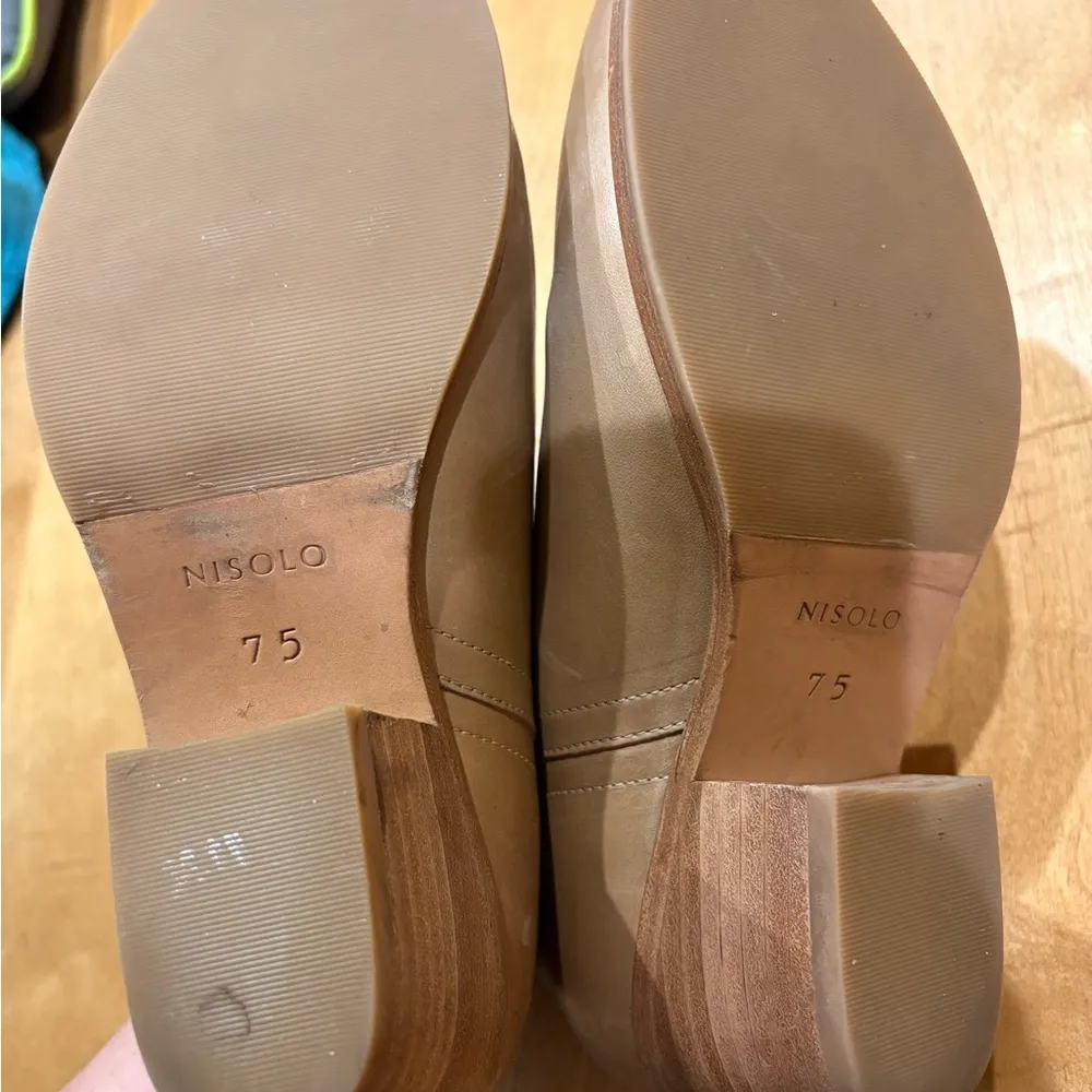 Nisolo Anthropologie Mia booties ankle boots tan leather 7.5 - Image 7