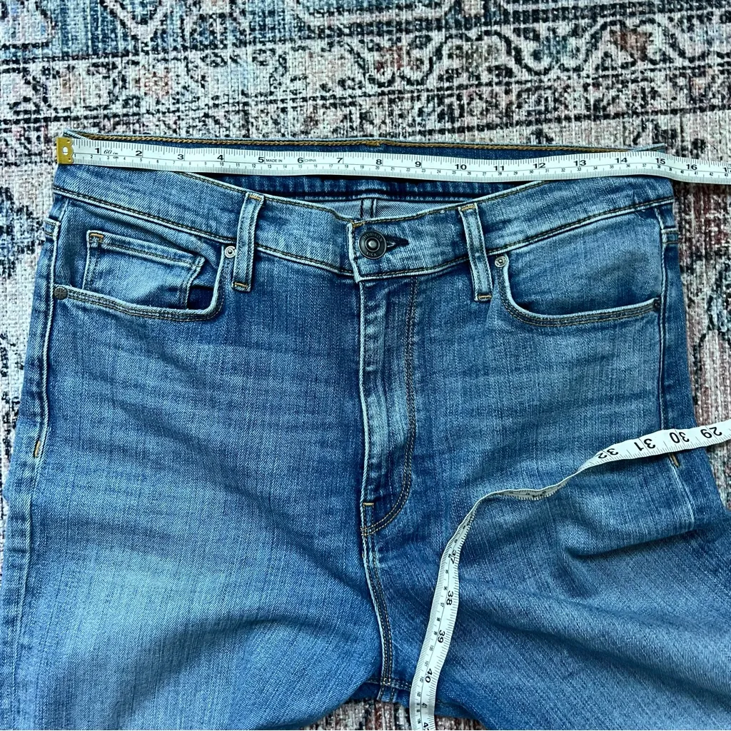Hudson Holly High-Rise Skinny Jeans Size 30 Ripped Knee Distressed Ankle Length - Image 6