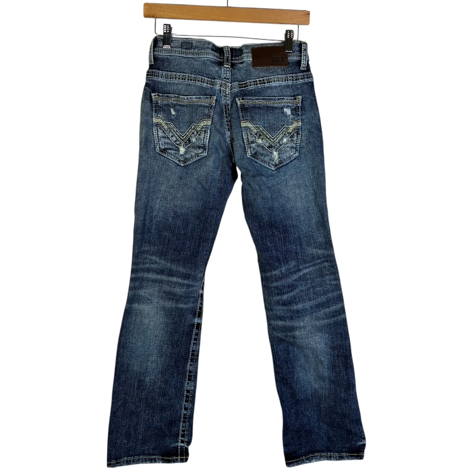 BKE Aiden Bootcut Low Rise Jeans Womens 27S Medium Wash Stretch Y2K - Image 4