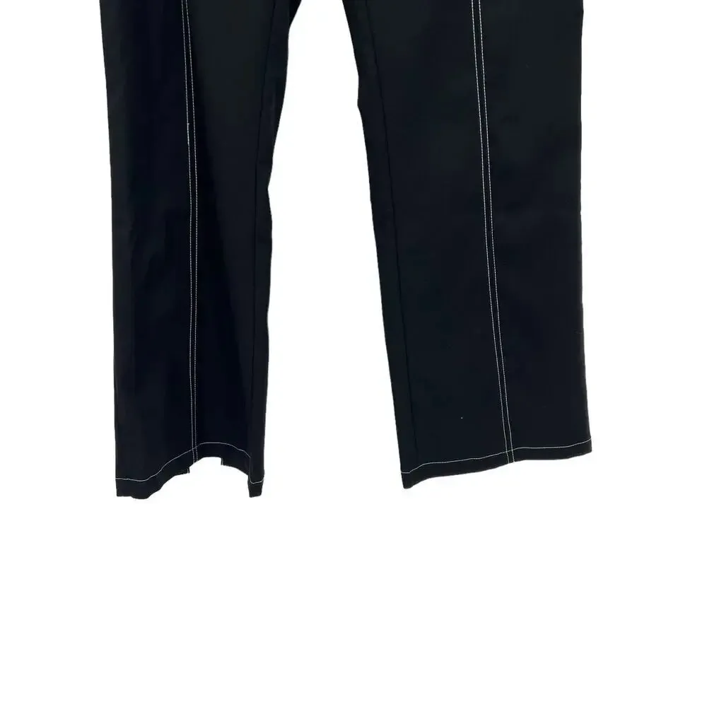 Tiger‎ Mist Black Stitch Seam Flared Zip Back Pants Size Medium - Image 4