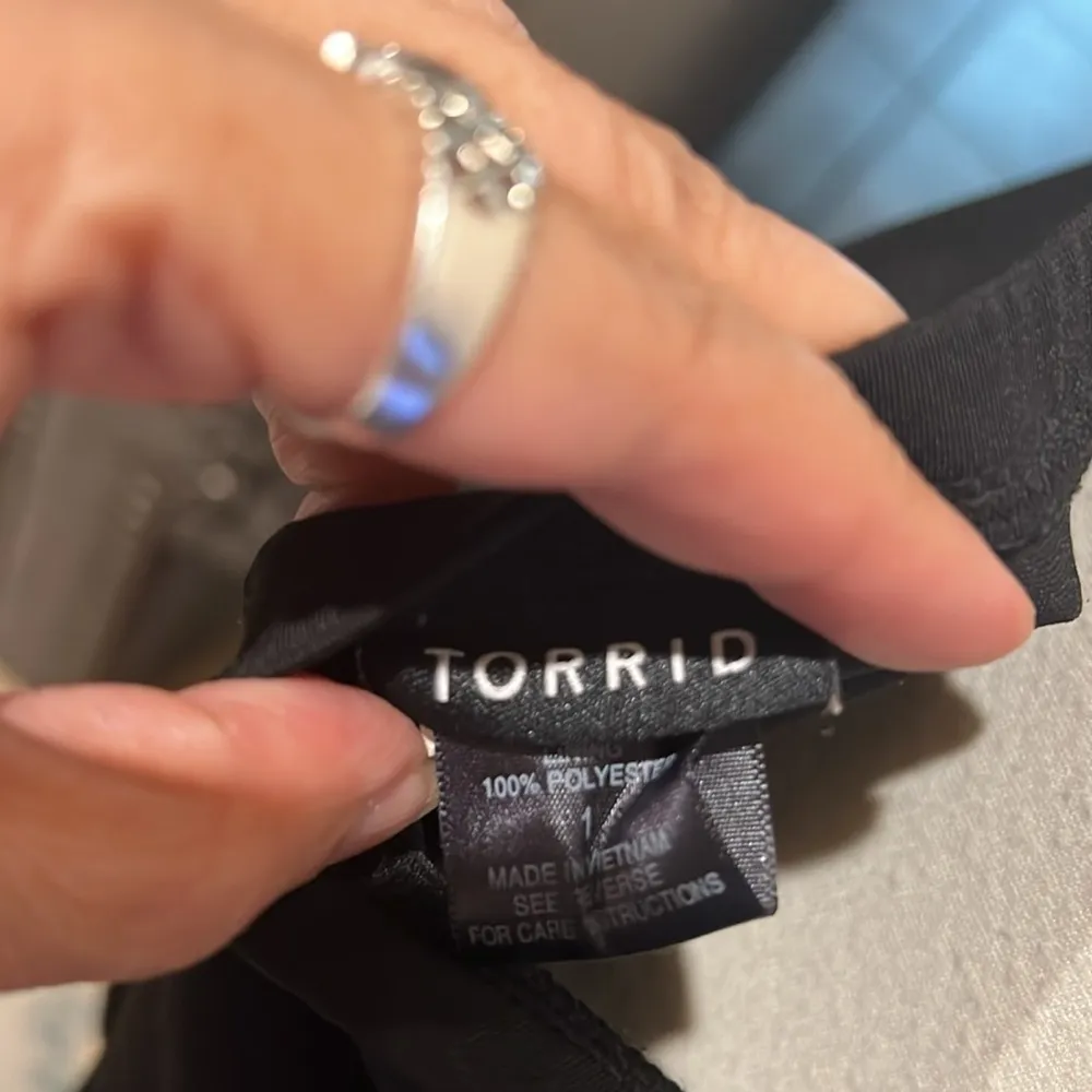 Torrid Goddess Gemstone Embellished Halter Top w/ Rhinestone Neck, 1 Ruched - Image 7