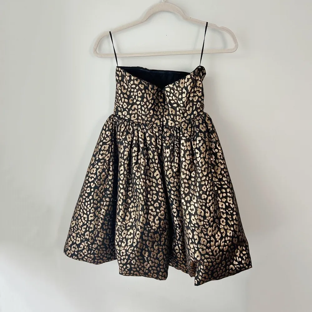 NBD Leopard Print Strapless Mini Dress Sz XS - Image 4