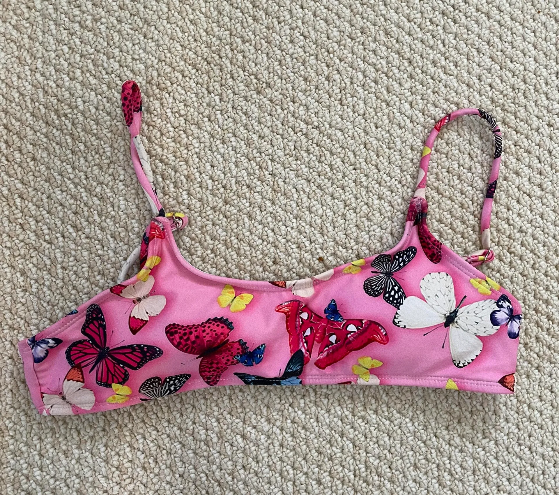 Butterfly Bikini And Matching Bottoms Pink - Image 2