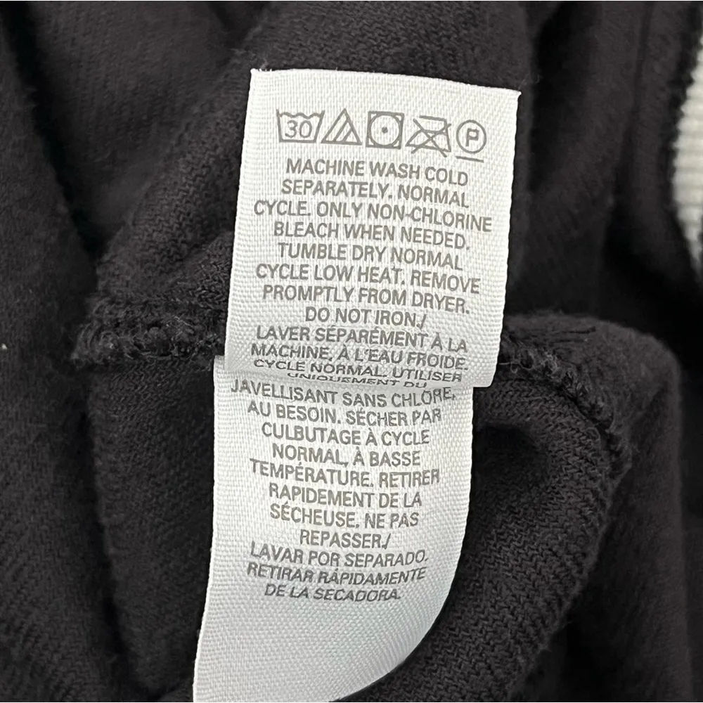 VICTORIA'S SECRET Black Crop Velour Tracksuit Jacket Size Large - Image 10