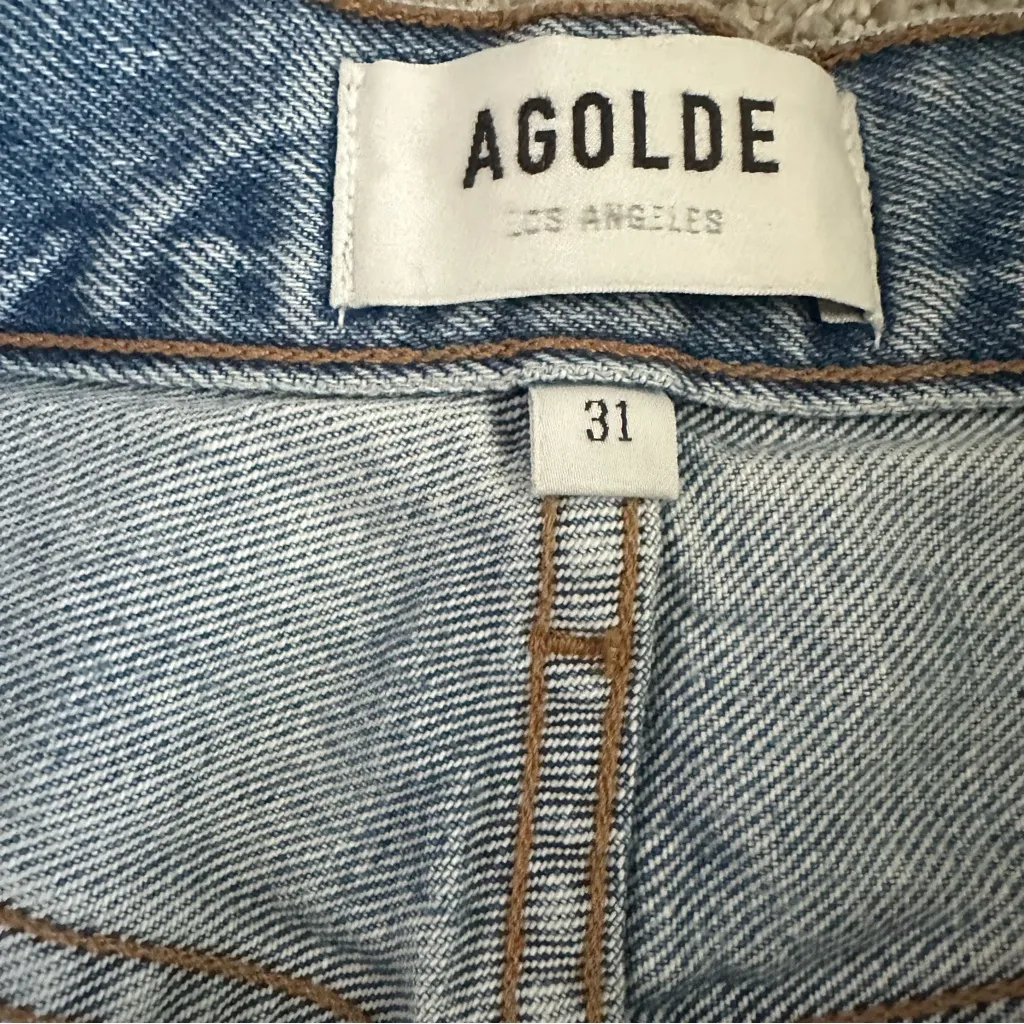 AGOLDE Riley High Rise Straight Crop Jeans - Image 5