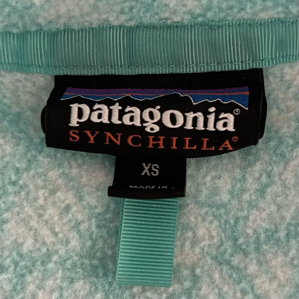 Patagonia Synchilla Snap-T Lightweight Fleece Batik Hex Big Bend Pullover Jacket - Image 5