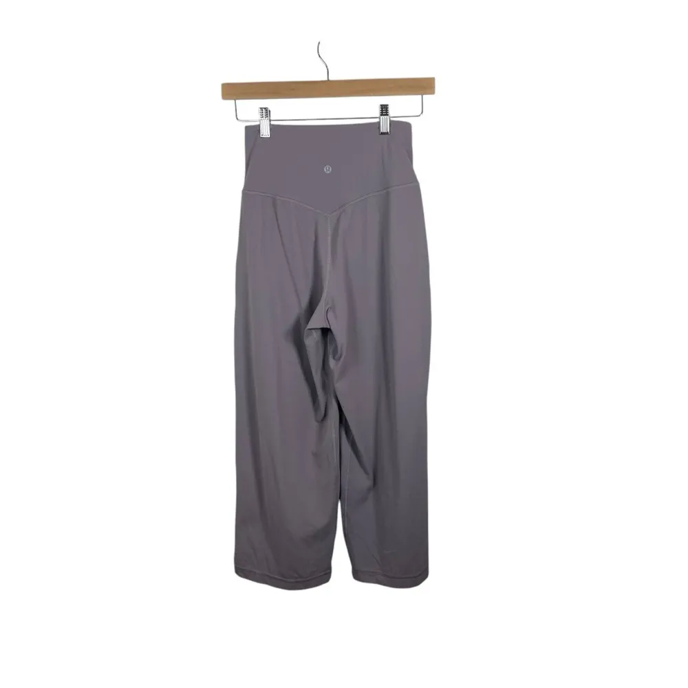 Lululemon Align Wide Leg Cropped Pant in Greyish Purple Size 6 - Image 10