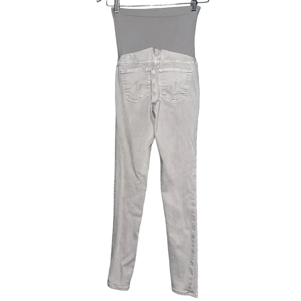 AG Denim Women’s Size 25 Light Grey Secret Fit Belly Skinny Maternity Jeans - Image 3