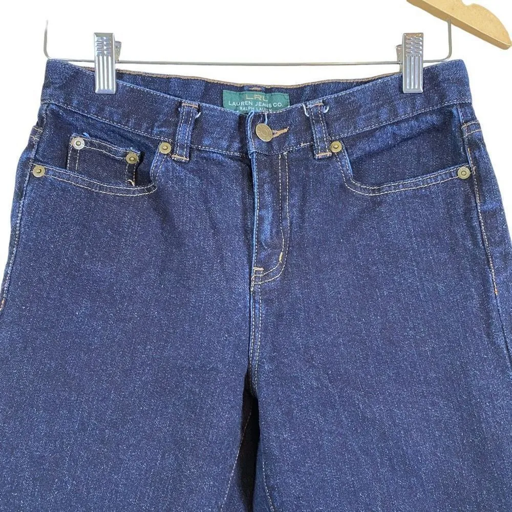 Lauren Ralph Lauren Women’s Dark Blue Wash Straight Leg Jeans - Image 2