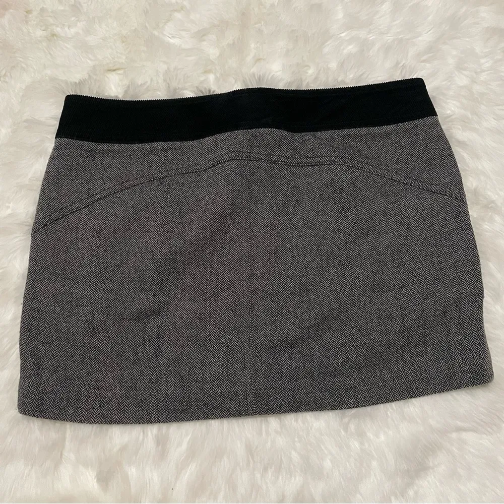 💙💖 Vince Gray Tweed Herringbone Mini Skirt - Image 2