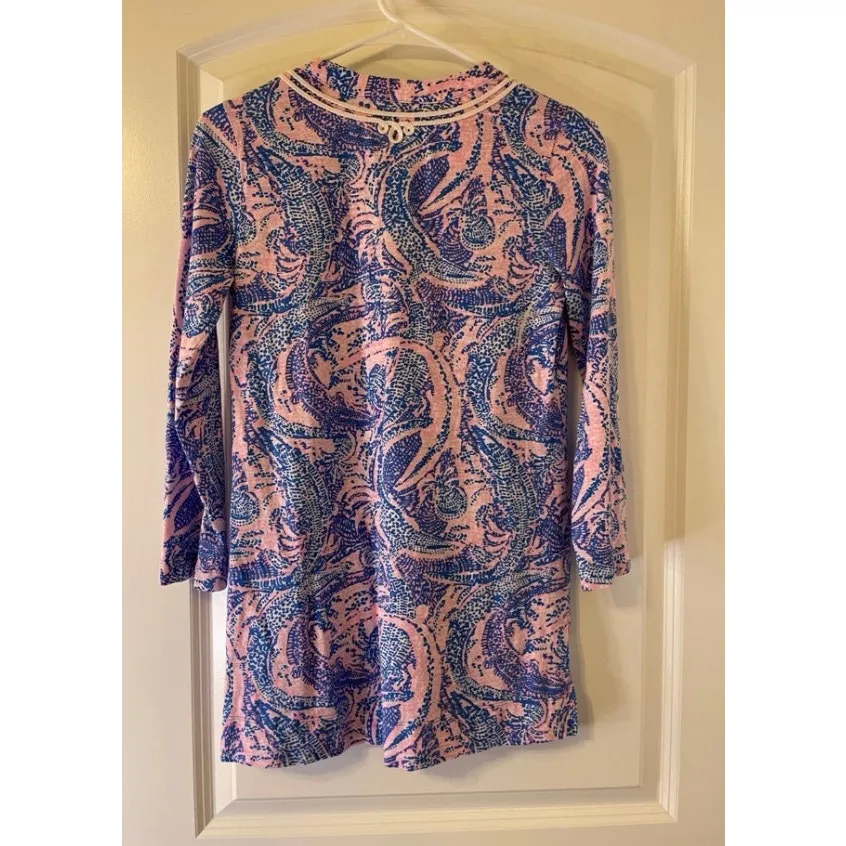 Lilly Pulitzer Tunic Blouses Size XS Lot of 2 Coastal Beachy Tropical - Image 5
