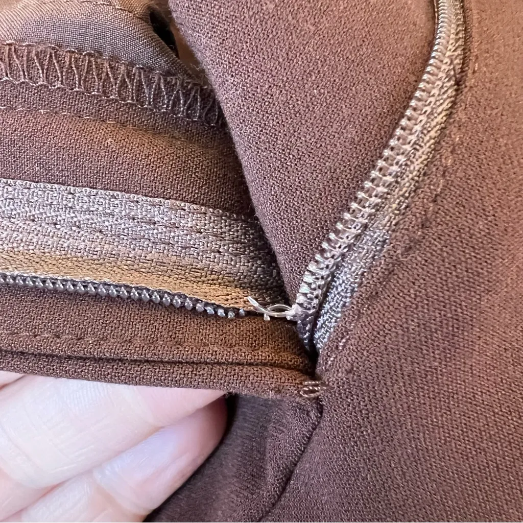 J. Crew Natalia Pant Four-season Stretch in French Press Brown Size 0 *flawed* - Image 7