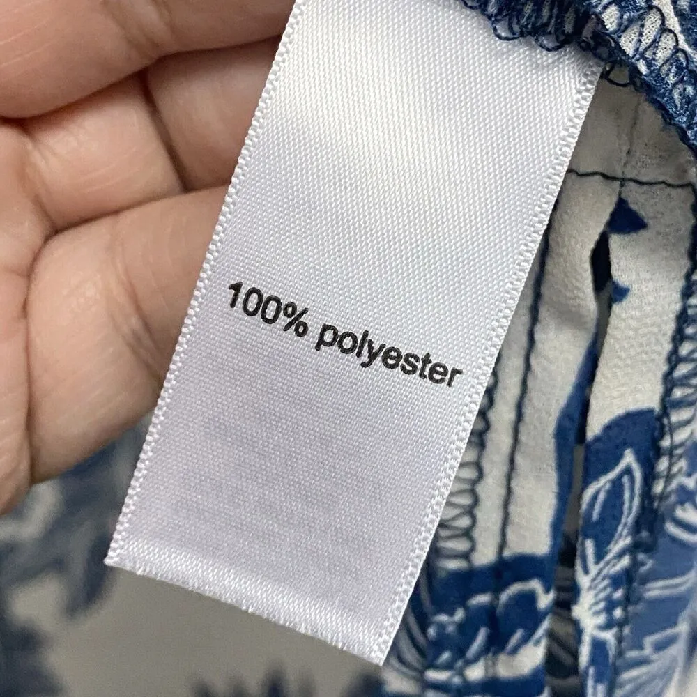 Maurices Cardigan Duster Plus Women’s XL Blue White Floral Beachy Beach Vacation - Image 4