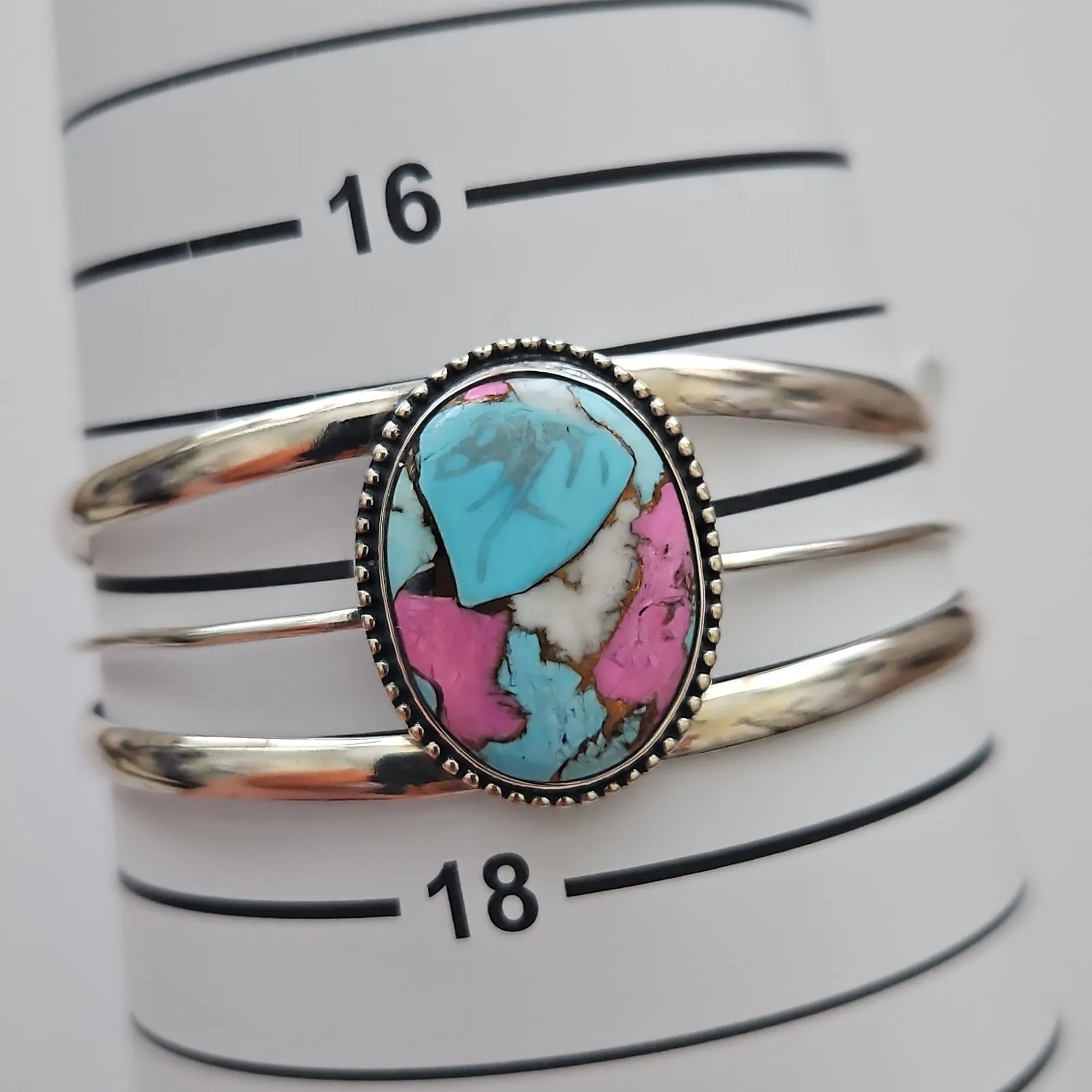 Cotton Candy Turquoise Bangle - Image 7