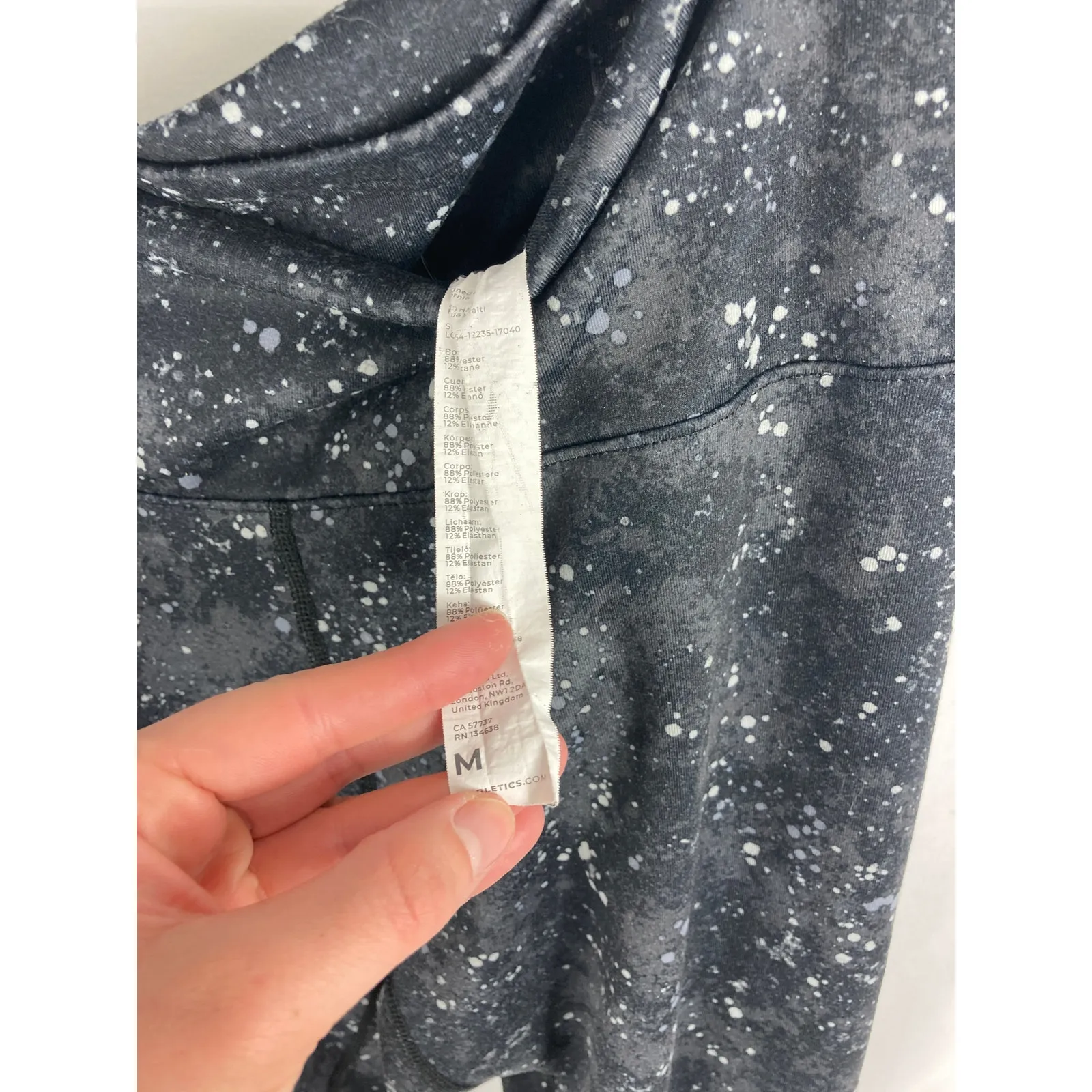 Fabletics Powerhold Midnight Speckle Leggings Size Medium - Image 7