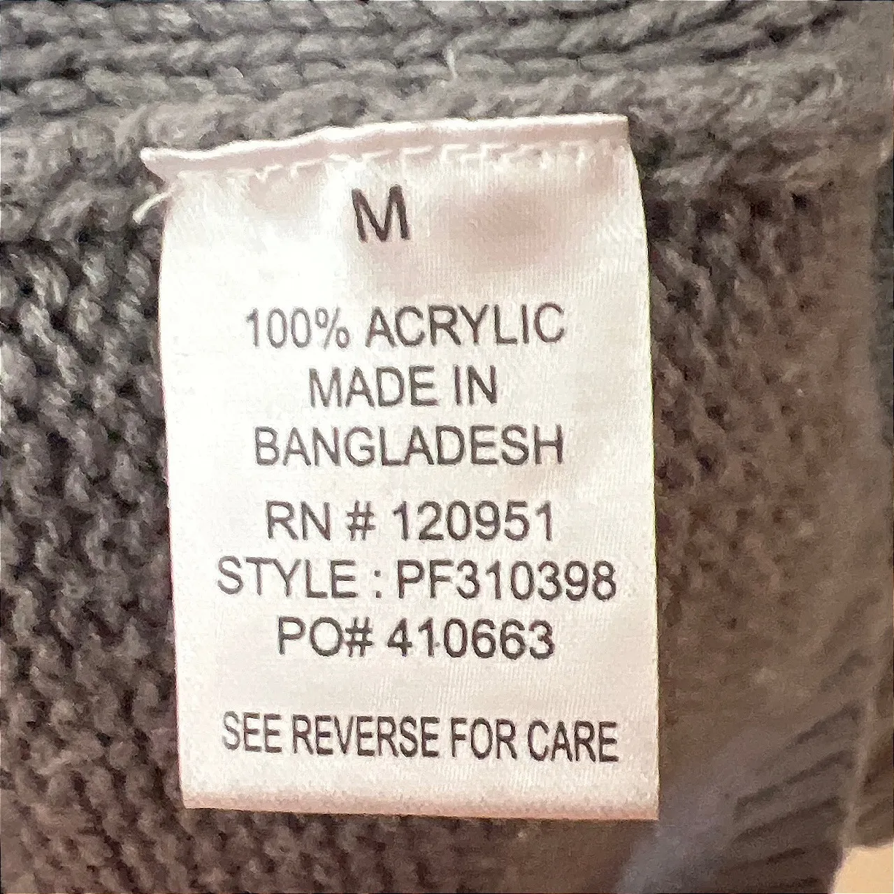 Pink Rose Gray Cable Knit Sweater Dress Size Medium Fall Winter‎ Cozy EUC - Image 4