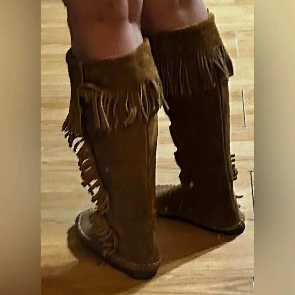 MINNETONKA leather Fringe Lace - Image 5