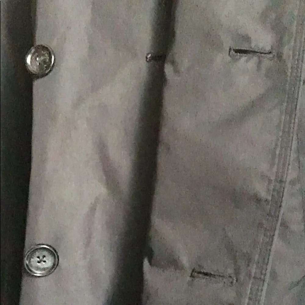 London Fog Women’s Double Breasted Black Trench Overcoat - Image 9