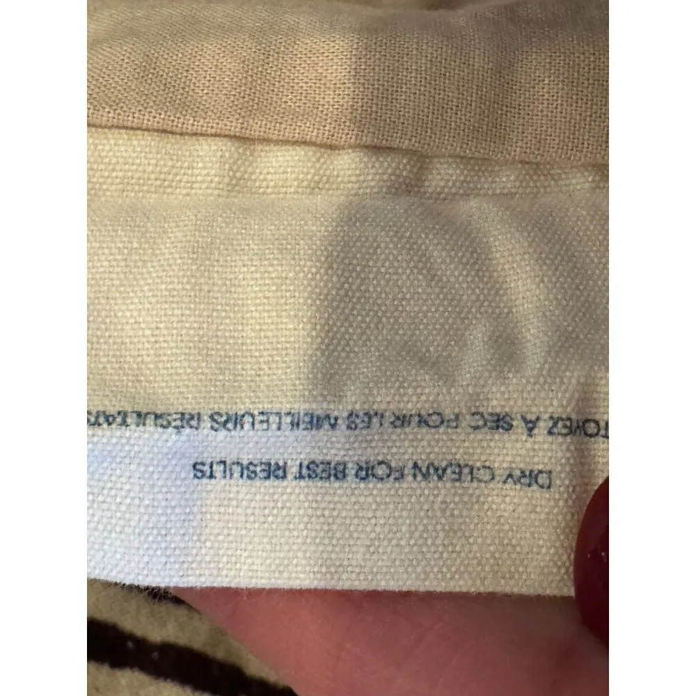 Anthropologie Edme & Esyllte‎ Dress Women 0 Ivory Brown Strapless Hypnotic Maxi - Image 14