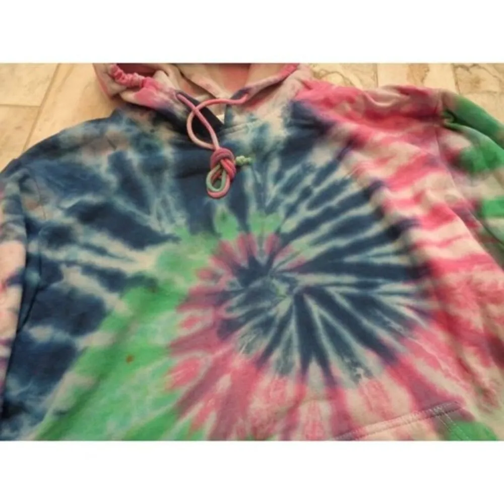 NEW Delta Fleece women's large tie-dye fleece lined sweatshirt - Image 4