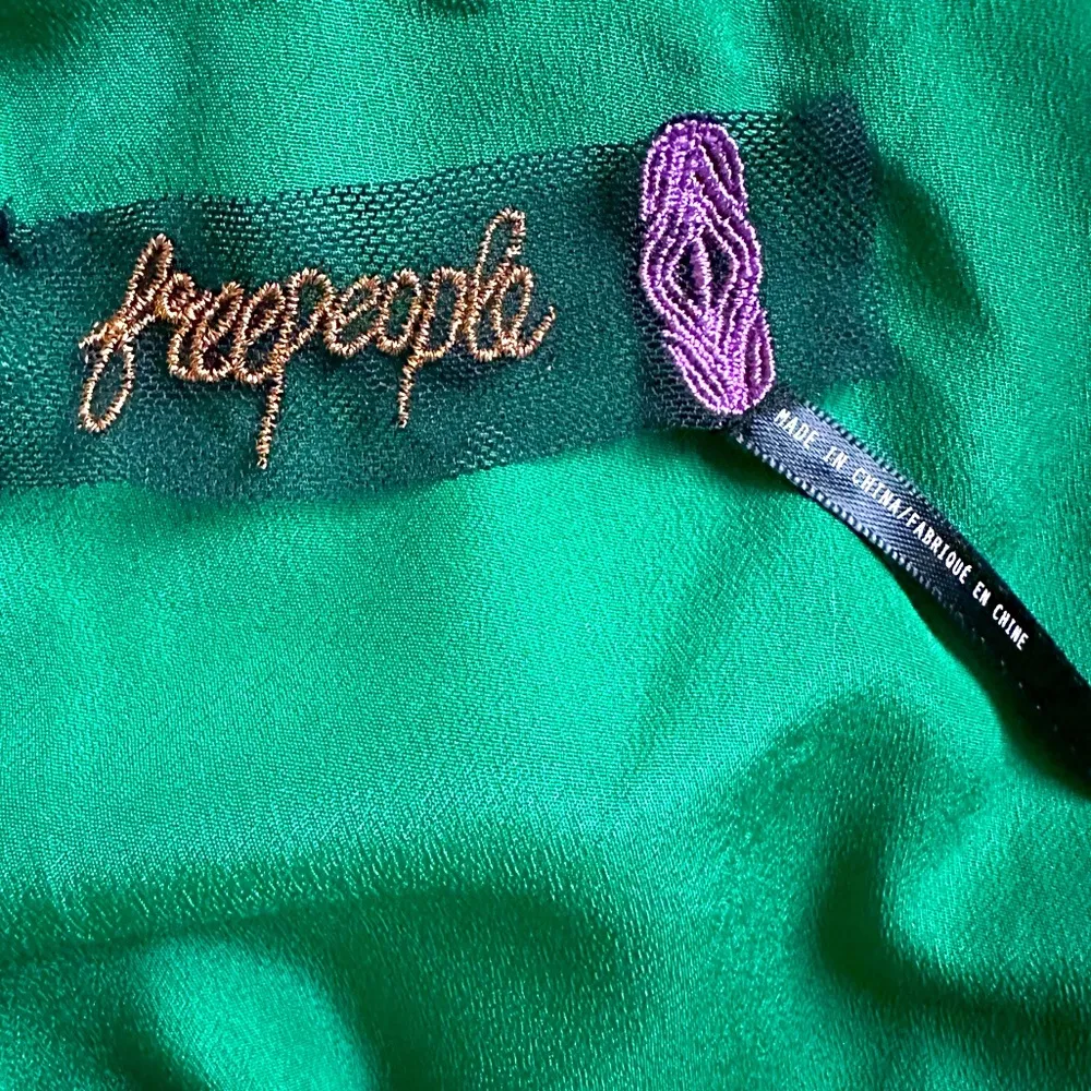 Free People Jetstream Maxi Dress Green  
Size 4 - Ruffle Cutout Boho Rare - Image 9