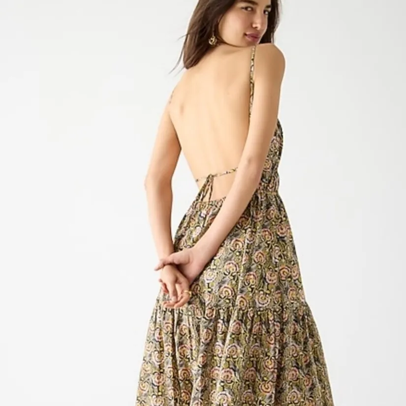 NWOT J.Crew Oahu V-neck tiered Pocket dress in dandelion swirl xxs‎ - Image 4