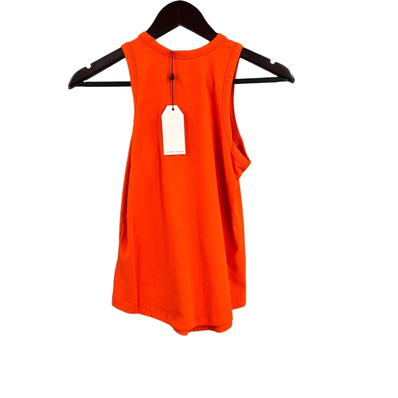 UNIVERSAL STANDARD High Neck Tank Top Orange Pima Cotton Size 4XS 00-0 New - Image 3