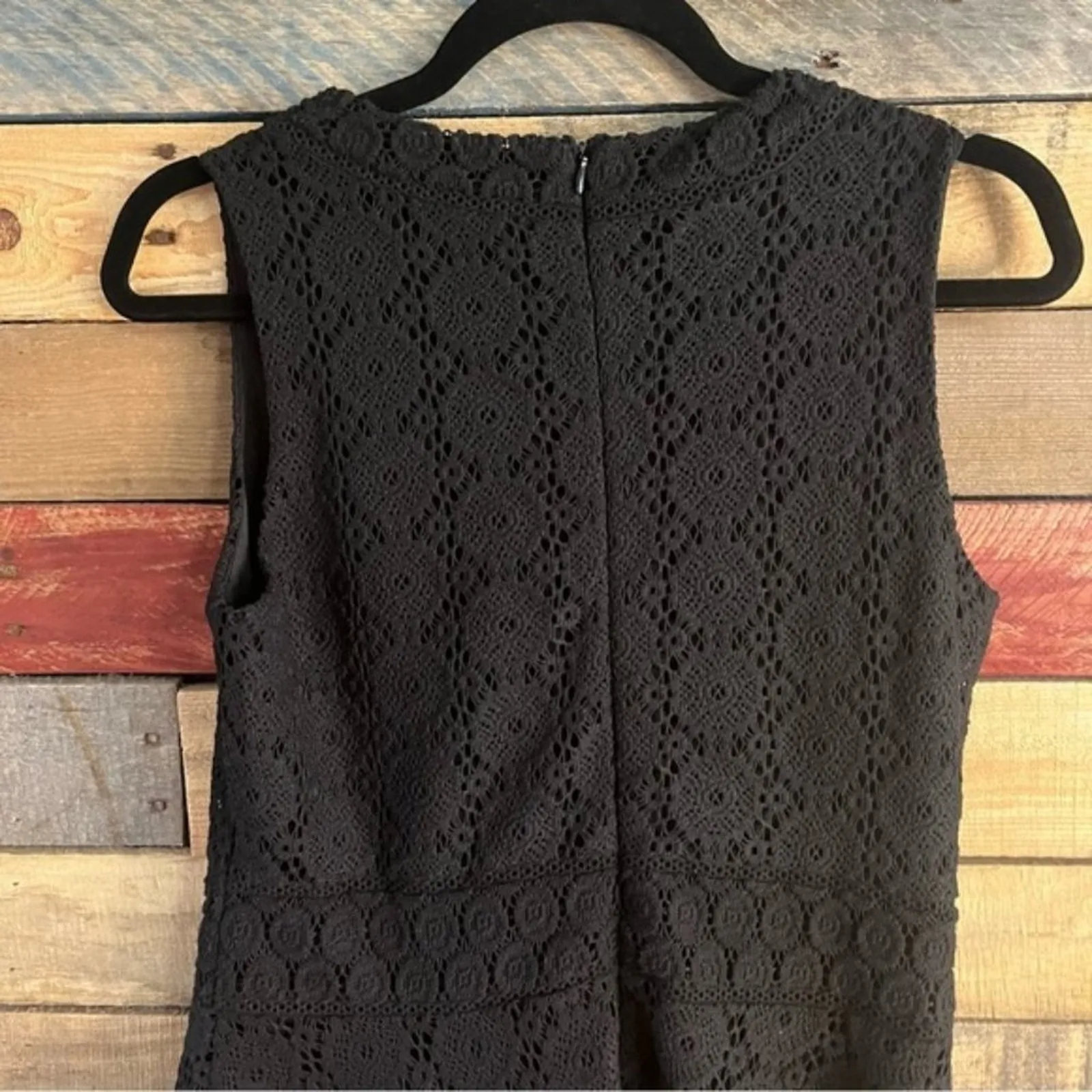 Charter‎ Club Black Crochet Dress Size Medium Petite - Image 7