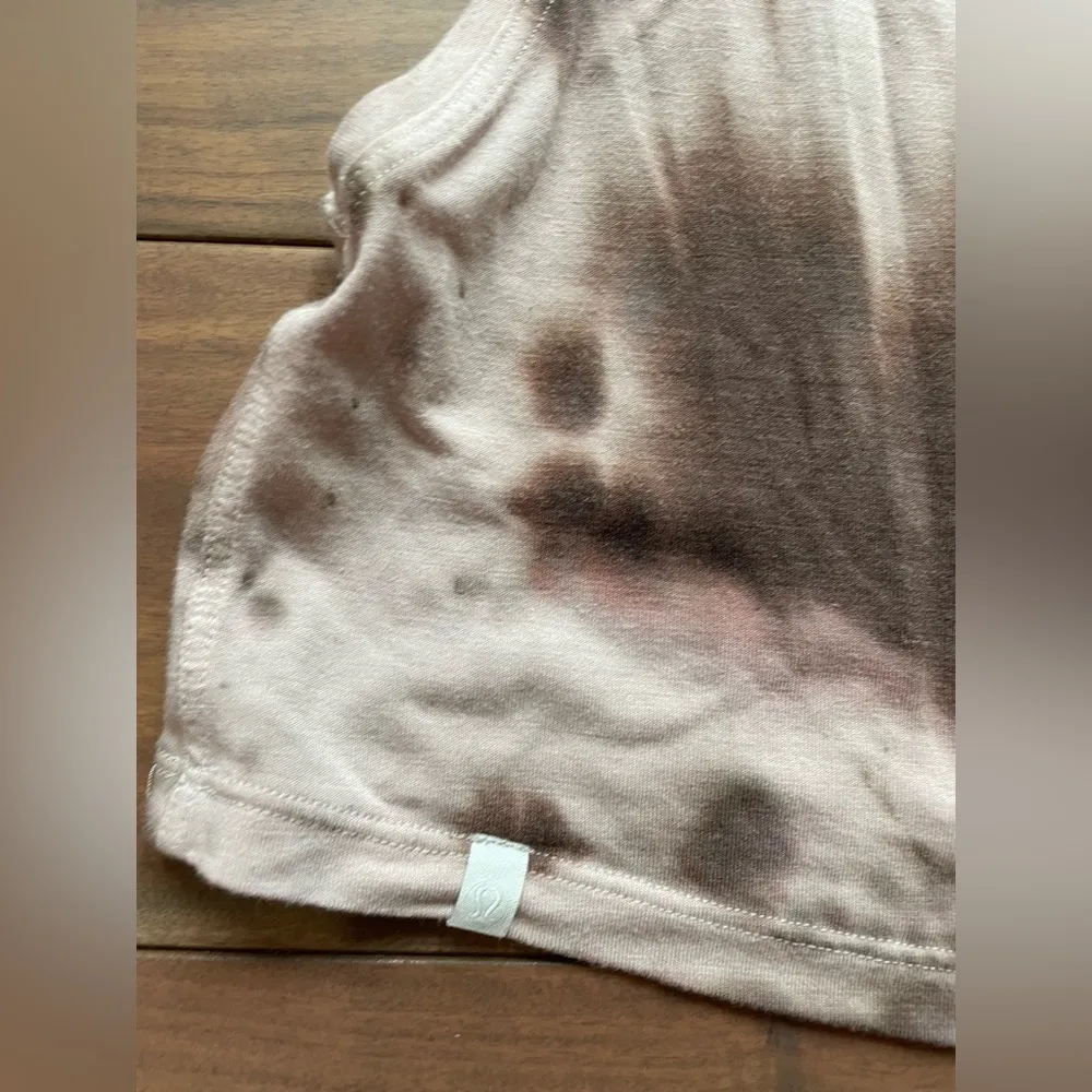 Lululemon Cut Back Crop Tank Top marble Dye Silky‎ French Press Size S 4/6 - Image 4