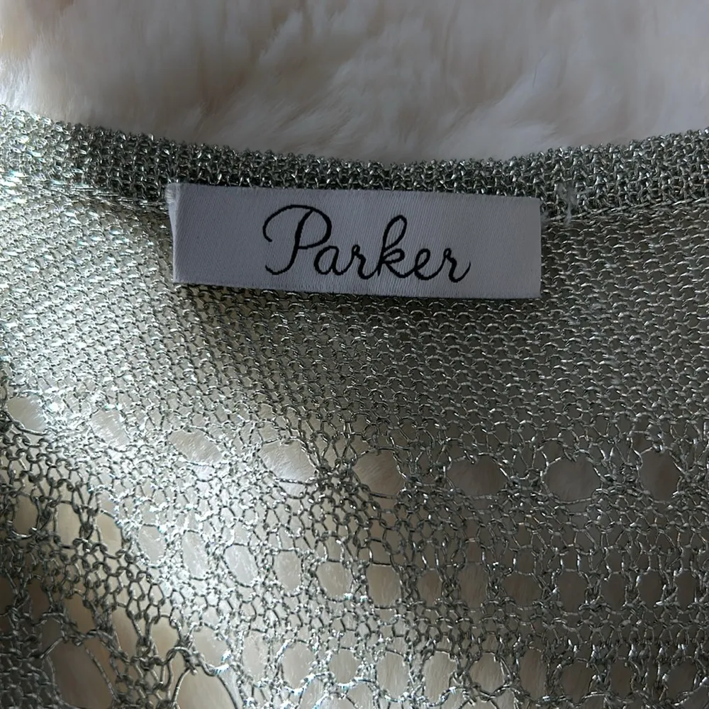 Parker Trevor Silver Mesh Knit Tank - Image 8