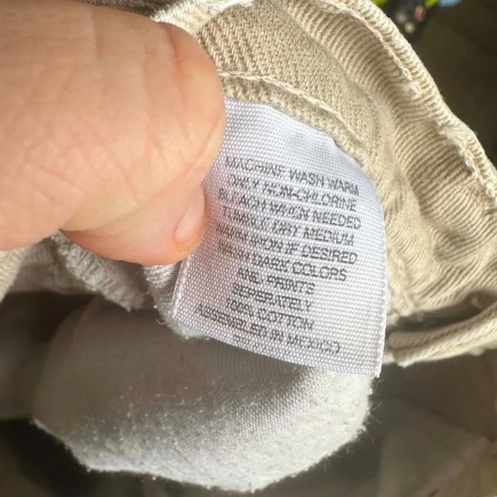 Bass Vintage 90s Tan Denim 100% Cotton Jean Shorts Women’s Size 6 - Image 9