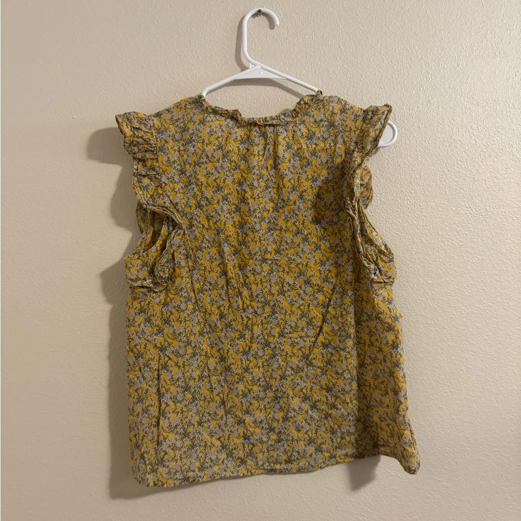 BB Dakota Yellow Floral Blouse - Image 3